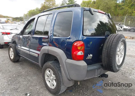 2002 Jeep Liberty Sport из США, поврежденный, VIN 1J4GL48K02W144127